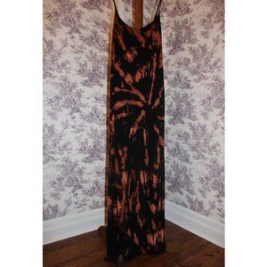 custom bleach dyed maxi dress size large